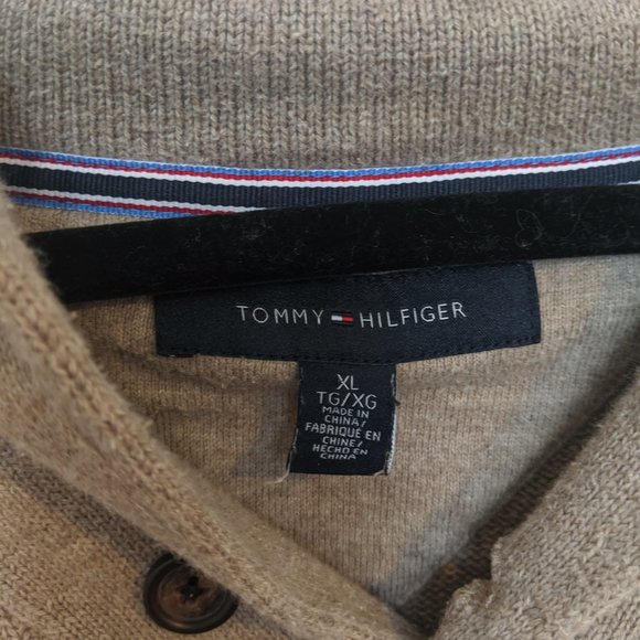 Tommy Hilfiger Adler Shawl Collar MENS Sweater - Picture 3 of 6